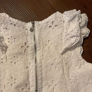 MAX Studio white cotton embroidery dress SZ 6-7